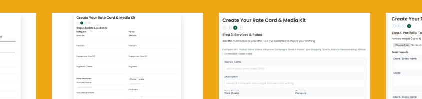 Free Influencer Rate Card Templates for Africa