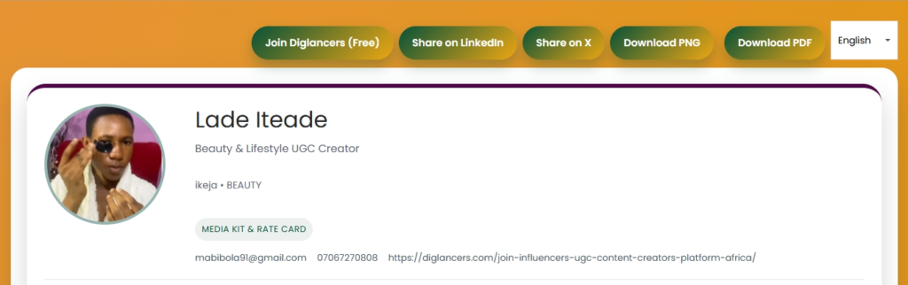 Free Influencer Rate Card Templates for Africa