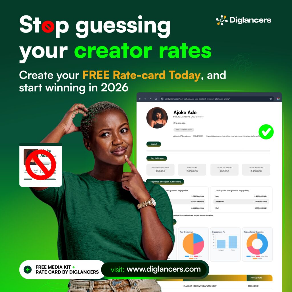 Free Influencer Rate Card Templates for Africa