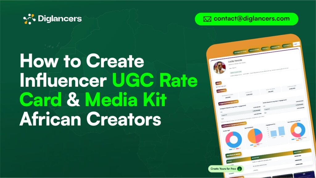 Influencer UGC Rate Card